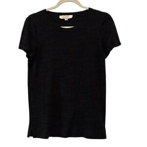 Loft Classic Black Women's Crewneck Top Small